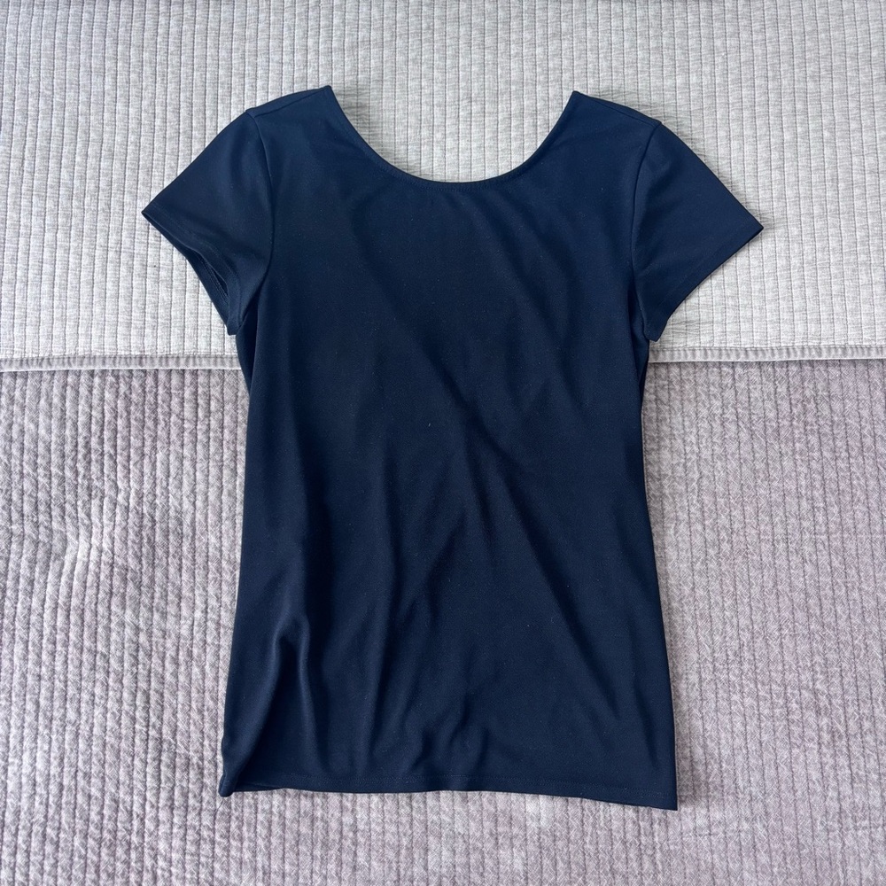 Express Back Wrap Short Sleeve Top - Size XS